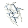 thumbnail image 6 of DecMode Blue Metal Bird Wall Decor with Brown Distressed Accents, 6 of 9