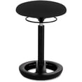 thumbnail image 1 of Safco Twixt Active 22" Backless Drafting Chair in Black Fabric, 1 of 3