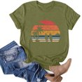 thumbnail image 4 of Busydd Womens Summer Tops Floral Short Sleeve Round Neck Casual T-shirts Soft Comfy Fashion Flowy Blouses Loose Fit Classic Tees Dressy Tops for Women, 4 of 5