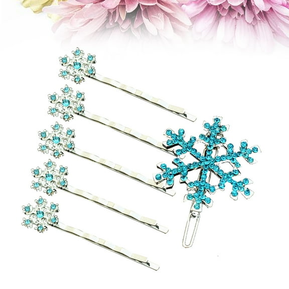IBASETOY 6pcs Delicate Snowflake Hair Accessories for Women at Weddings Alloy