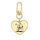 thumbnail image 1 of Jugar al póquer tradicional japonés Llavero de metal en forma de corazón dorado, 1 of 3