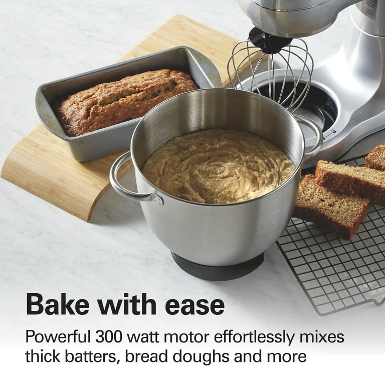 Hamilton Beach Easy Clean Stand Mixer, 300 Watts, 7 Speeds Hamilton Beach Easy Clean Stand Mixer, 300 Watts, 7 Speeds