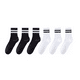 thumbnail image 1 of Calcetas Mujer Hombre Algodón Calcetines Deportivo 6 Pares 3 Negro 3 Blanco 22.5MX-27MX, 1 of 5