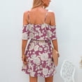 thumbnail image 3 of Vestido corto estampado floral para mujer NikouMX S M L XL, 3 of 6