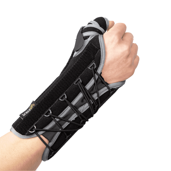 BraceUP Quick Wrap Thumb Spica Brace – Right Hand Wrist Stabilizer for Dequervain’s and Tendonitis Support (Right Hand)