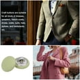 thumbnail image 5 of Uxcell 20pcs Fabric Cloth Covered Button 12.5mm Metal Shank Round Sewing Buttons for Suits Dress Blouses, Light Green, 5 of 5