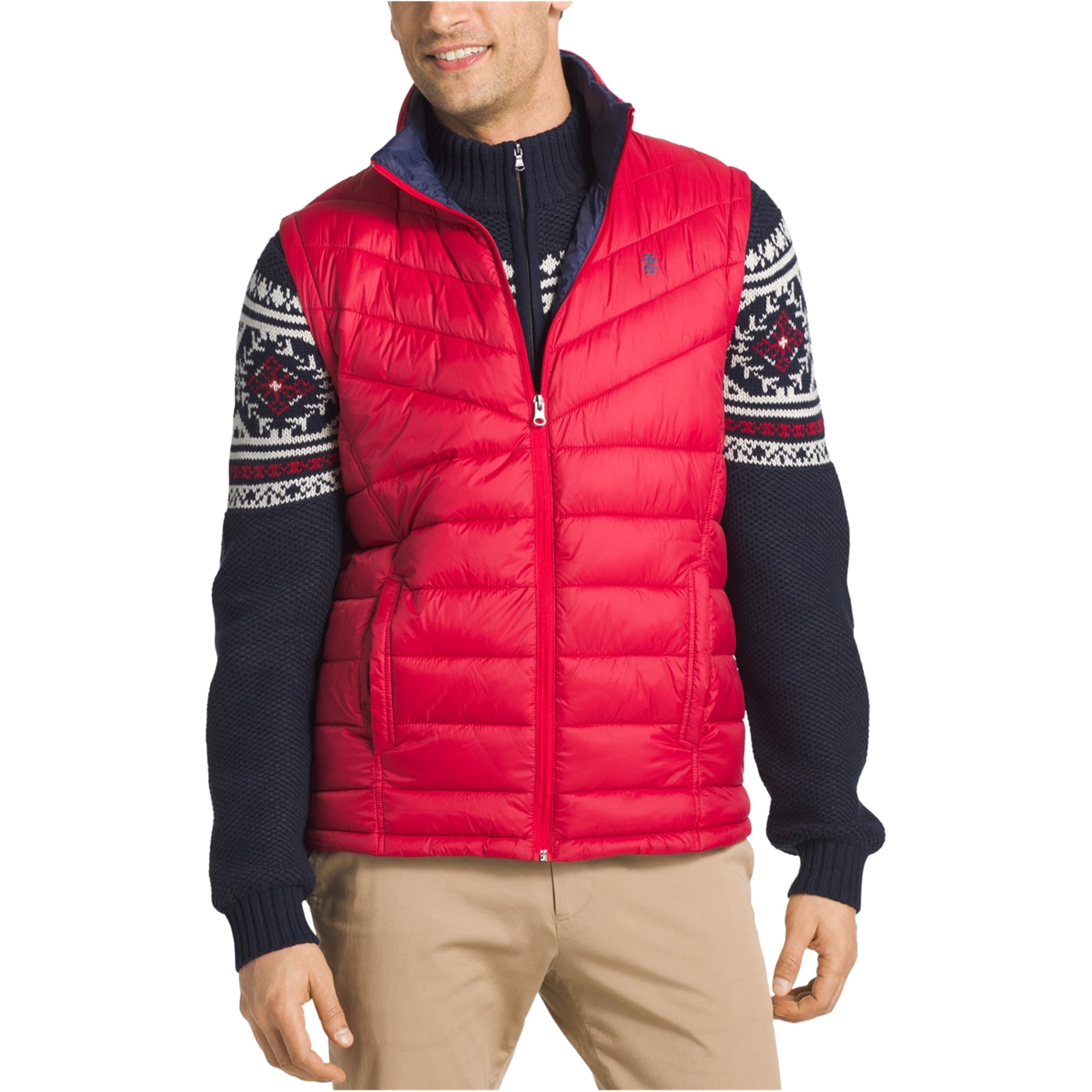 IZOD Mens Apex Quilted Jacket, Red, Medium | Walmart Canada