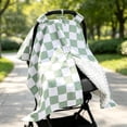 thumbnail image 4 of Baby Car Seat Cover, Minky Warm Winter Car Seat Covers for Babies, Peekaboo Opening Infant Car Seat Cover, Nursing Cover Carseat Canopy, 4 of 5