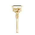 thumbnail image 3 of Created Black Diamond Solitaire Ring with Diamond, Celtic Knot Ring - 1.6 Carat - AAAA Quality, 14K Yellow Gold, US 5.00, 3 of 8