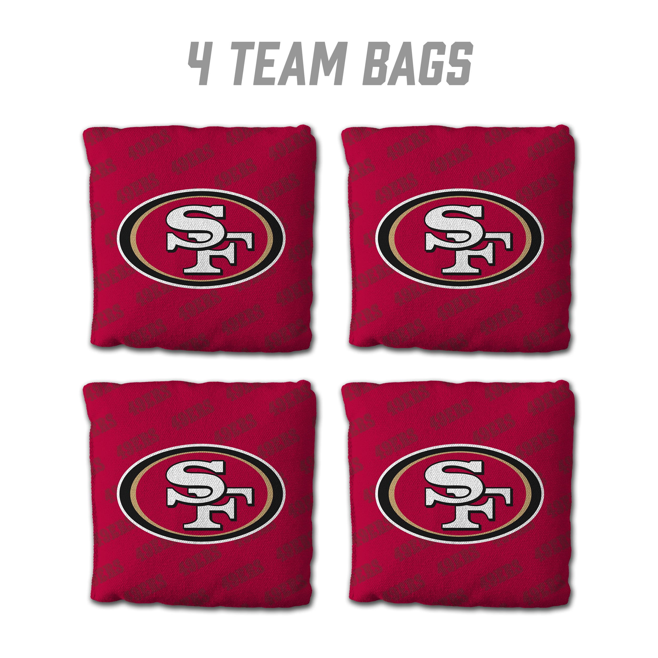 NFL San Francisco 49ers Cornhole Bags - 4PK - Red