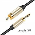 thumbnail image 2 of BLEEUS 3.5MM Jack Hifi Digital Coaxial Aux Audio Cable For Amplifiers Tv Box (3 meter)Audio Equipment, 2 of 10