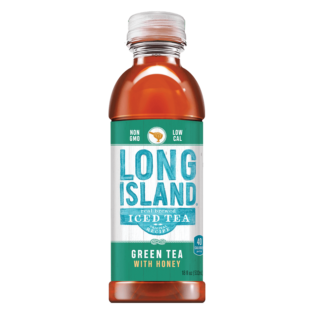 Long Island Iced Tea Green Tea Honey 18 oz Plastic Bottles Pack of 24
