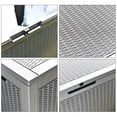 thumbnail image 3 of 380L/100Gal Litre Resin Deck Box Rustproof storage for Patio Furniture with Gas Poles, Garden Tools and Pool Toys, Durable Lockable lid, UV Protected, Weatherproof, Gray, 3 of 7