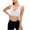 White, variant on Diufon Sport Bra for Women Wide Strap Criss Cross Back Wireless Yoga Bras Support Workout Training Bralettes