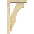 thumbnail image 3 of Ekena Millwork 4"W x 16"D x 28"H Balboa Block Rough Sawn Bracket w/ Offset Brace, Douglas Fir, 3 of 25