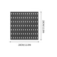 thumbnail image 3 of Cavity Panel Wall Display Decoration Perforation | Tabletop Kitchen Household Storage Plastic Shelving | 28cm x 28cm | 1 Tablet, 3 of 3