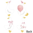 thumbnail image 3 of Big Dot of Happiness One Silly Goose Pink Party Paper Cutouts, Double-Sided Goose-Shaped Decorations, DIY Girl 1st Birthday Party Essentials - Set of 20, 3 of 6