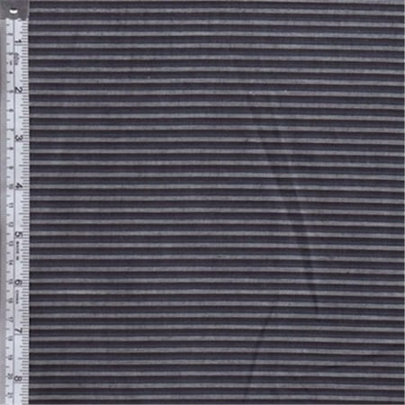 Textile Creations RW0067 Rustic Woven Fabric, Stripe Navy And Light Grey, 15 yd.