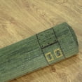 thumbnail image 5 of Rugsotic Carpets Handmade Rugs Hand Knotted Loom Runner 2'6''x8' Green Wool for Indoor Use, 5 of 9