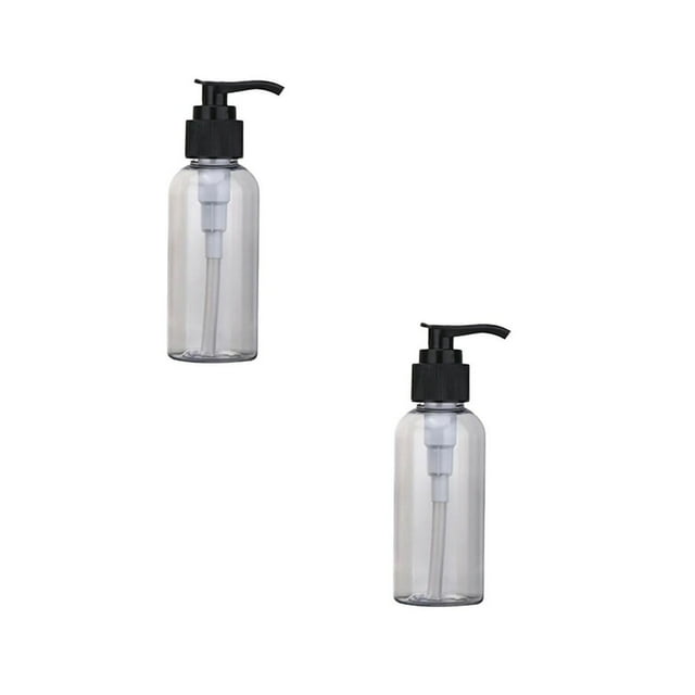 SUTENGDA 2PCS 200ml Empty Lotion Pump Bottles Refillable Plastic Containers Clear Great for Soap Shampoo Lotions Liquid Body Soap and Massage Liquid Container for Bathroom Shampoo and Bod