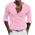 thumbnail image 3 of Men’s Long Sleeve Solid Color Base Shirt Casual Everyday Fashion Top, 3 of 5
