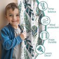 thumbnail image 3 of Blackout Kids Curtains,Blue Boho Tribal Feathers Pattern Childrens Insulated Curtains Set Of 2,Bedroom Essentials,Toddler Room Decor 42x63in(106x160cm), 3 of 5