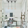 thumbnail image 3 of Kiven H-Type LED Track Lighting, 3-Light Modern Halo Track Pendant Light,Dimmable H Track Light Pedant Adjustable Length for Bedroom Kitchen Island Shop,Pink Finish TB3055, 3 of 7