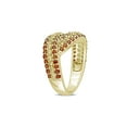 thumbnail image 2 of 2.12 Carat (Ctw) Citrine and Garnet Ring in Yellow Plated Sterling Silver for Women, 2 of 6