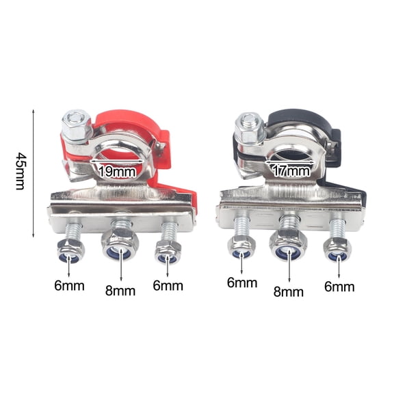 Battery Pole Clamp Quick Connector M8 for 12V 24V For Car and Boat Use