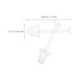 thumbnail image 2 of FOMIYES 300Ud Para Pendientes Transparentes Ideales Para Deporte Y, 2 of 8