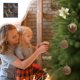 thumbnail image 5 of 8CM Flocked Christmas Balls Hanging Balls Glitter Plastic Balls Christmas Tree Ornament Set Of Nine, 5 of 6
