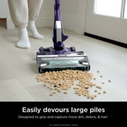 Shark POWERDETECT Corded Stick Vacuum, Carpet and Hardfloors, Pet Friendly, with DuoClean Detect Technology, Self-Cleaning Brushroll, HZ4002 Purple