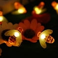 thumbnail image 3 of Outdoor Waterproof Solar String Light, Cute Honey Bee Decorative Fairy Lamp for Garden Flowerpot Home Party, 3 of 5