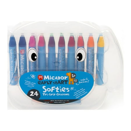 UPC: 9313306016639 | Micador early stART SoftiTri-Grip Crayons  24-Crayon Case