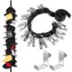 thumbnail image 3 of Door Back Hanging Baseball Cap Organizer Hat Hooks String Rope Holder Hanger, 3 of 4