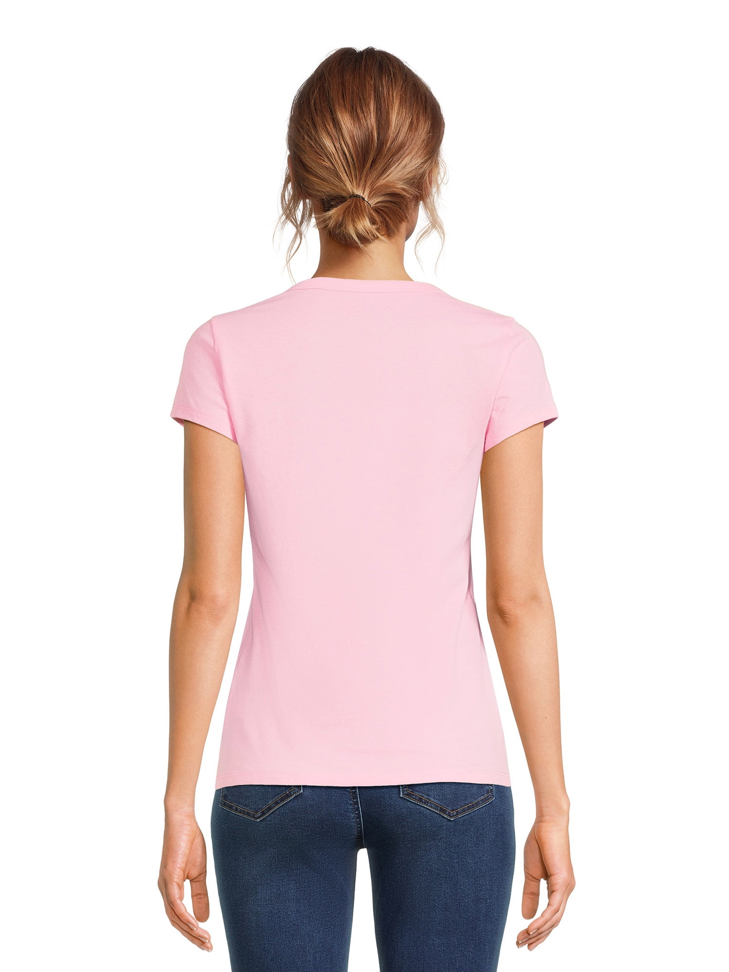 No Boundaries Scoop Neck Tee with Short Sleeves, 1 or 3-Pack