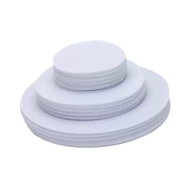 60 separadores de platos de fieltro redondos para almacenamiento y protección de platos. Blanco 60 piezas