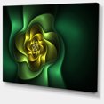 thumbnail image 2 of Fleur Verte Fractale sur Fond Noir - Impression sur Toile Florale, 2 of 4