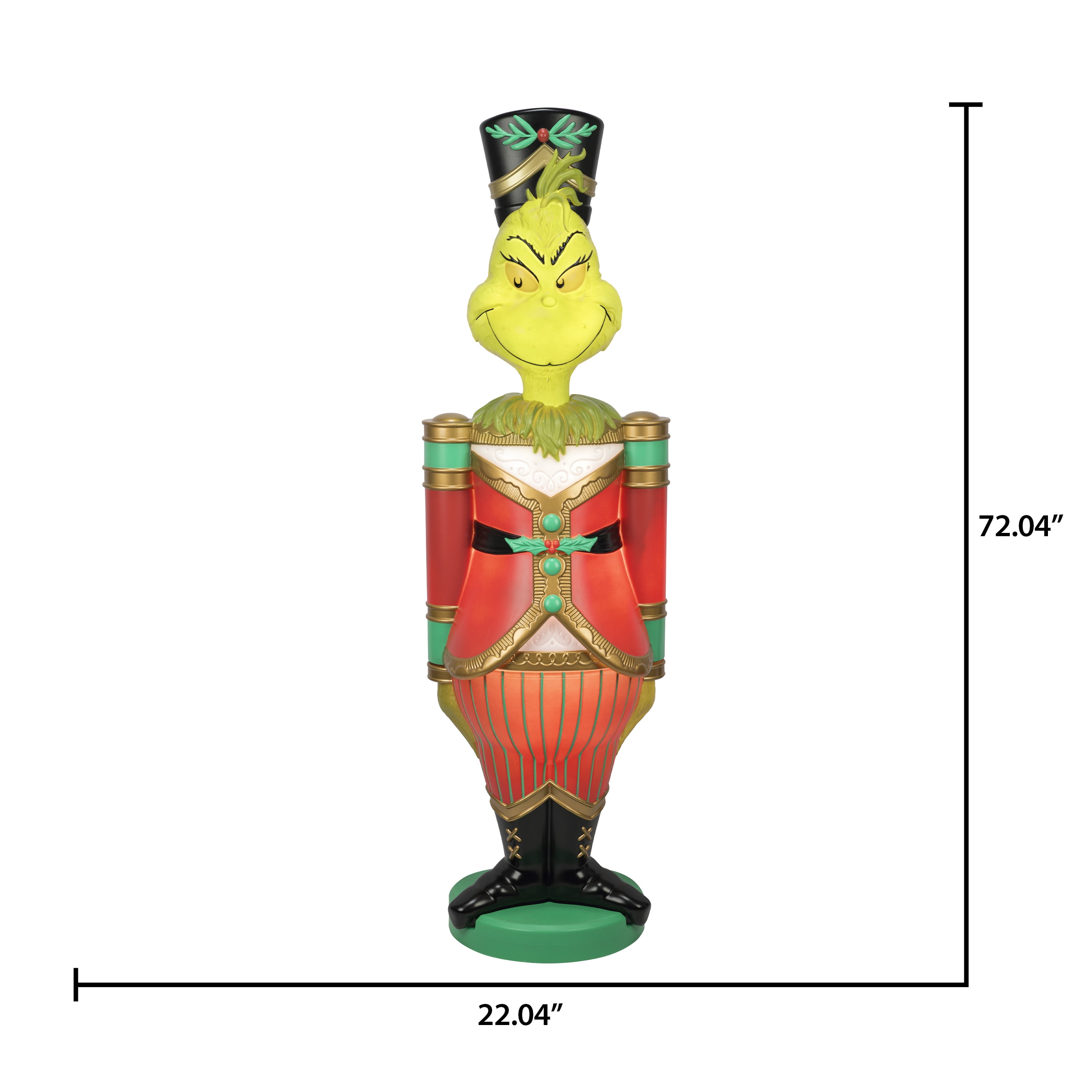 Dr. Seuss' The Grinch Giant Christmas Nutcracker LED Blow Mold