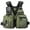 Army Green, variant on M Buder Fishing Life Jacket Army Green Multiple Pockets Floatation Vest Unisex Adults Buoyancy Waistcoat For Kayaking Boating Water Sports (19.68 inches / 50 cm)