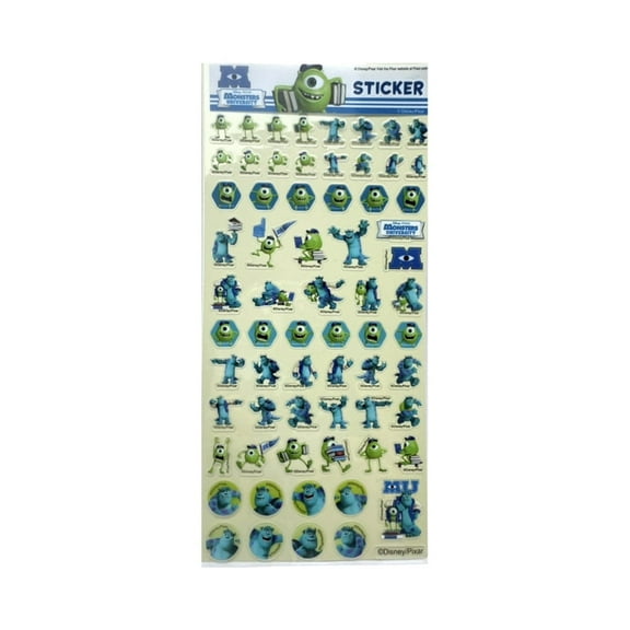 Disney Monsters University Stickers Sheet