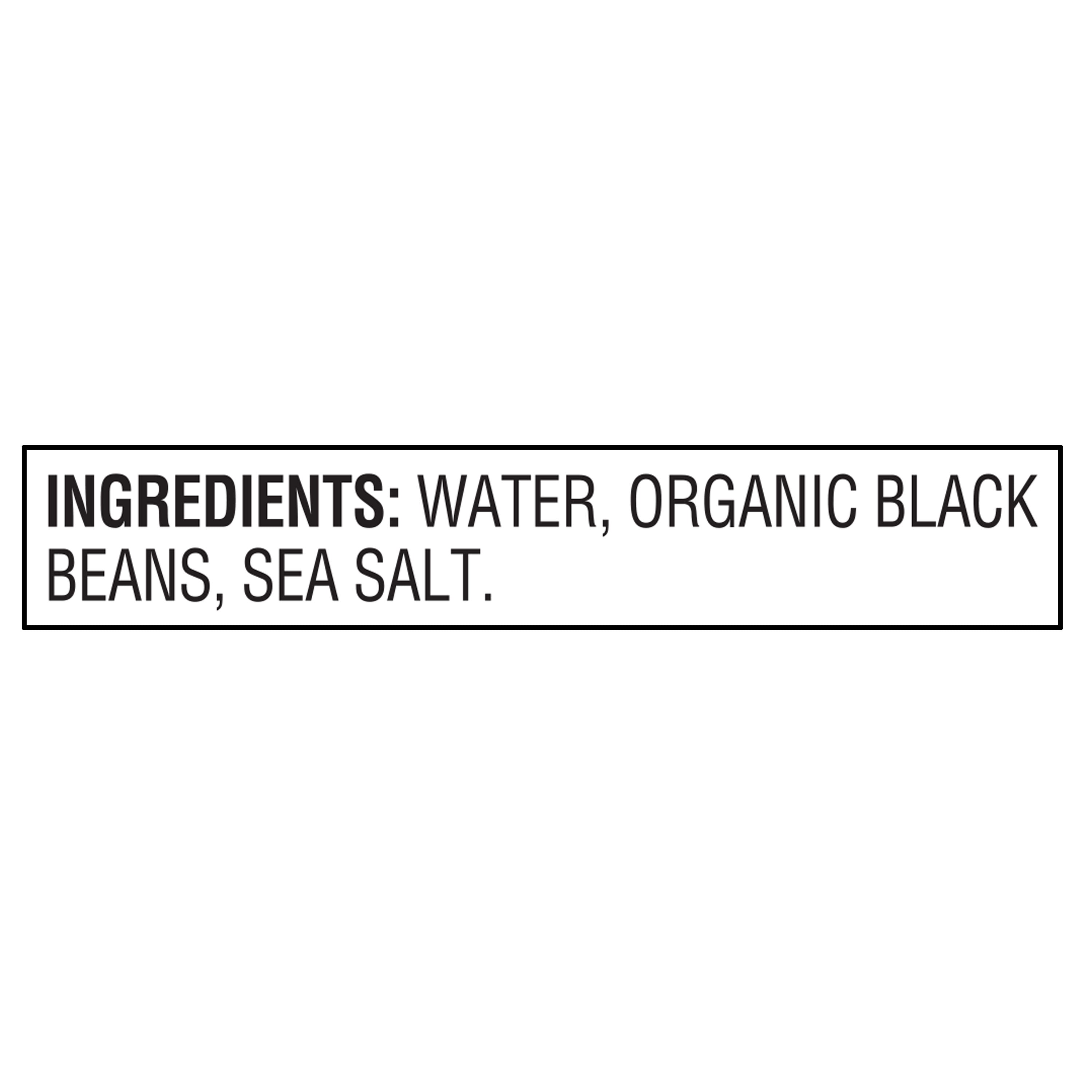 Great Value Organic Black Beans, Canned, 15 oz