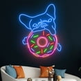 thumbnail image 5 of Handmadetneonsign French Bulldog Donut Neon Sign, French Bulldog Donut Led Sign, French Bulldog, 5 of 5