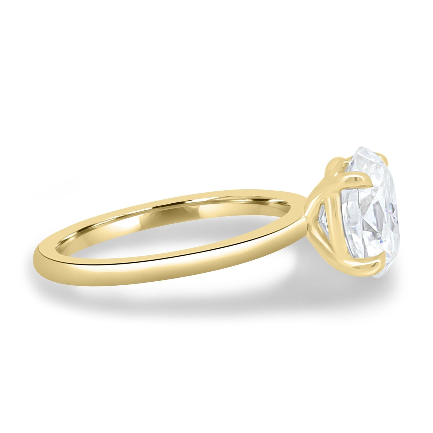 ESTE ORIGIN 2ct Oval Moissanite Diamond Engagement Ring in 14K Yellow Gold Wedding Ring for Women 5.5.