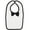 White/Black, variant on Rabbit Skins Infant Bow Tie Baby Rib Bib, White/Black, One Size