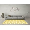 thumbnail image 3 of Ahgly Company Indoor Rectangle Trellis Yellow Contemporary Area Rugs, 2' x 3', 3 of 4