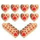 thumbnail image 4 of 30 cuentas de huella de pata de perro en forma de corazón, con agujero grande, de metal, para hacer pulseras y joyas hechas a mano, 4 of 7