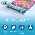 thumbnail image 3 of GPI 10” x 14” Reclosable Ziplock Bag 2 Mil Jumbo Clear Zipper Bags for Household & Packaging,1000-Pack, 3 of 6