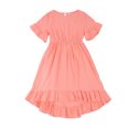 thumbnail image 4 of Honganda Mother  Daughter Family Matching Dress Solid Color Irregular Dress, 4 of 5