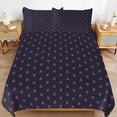 thumbnail image 6 of 3 Pcs Soft Bedding Set, Includes 1 Duvet Cover with Zipper And 2 Pillow Shams,Navy And Pink Lobsters Pattern King(102"×90"), 6 of 8